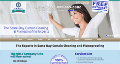 Desktop Screenshot of onsitedraperycleaner.com
